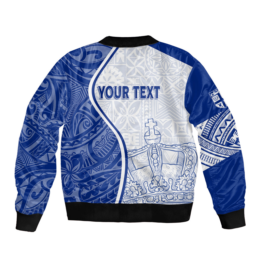 Personalised Queen Victoria School Bomber Jacket QVS Old Boys LT7 - Polynesian Pride