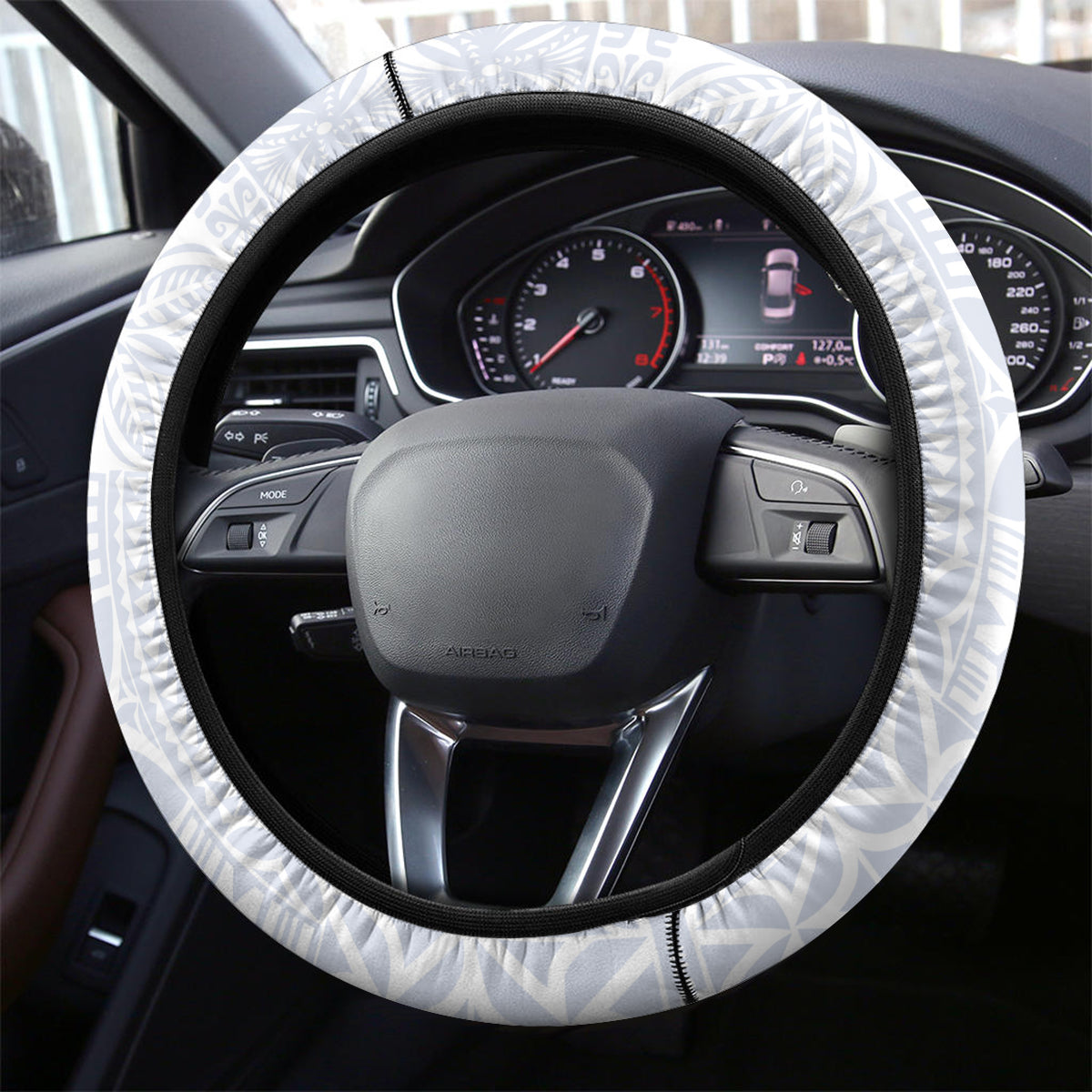 Queen Victoria School Steering Wheel Cover QVS Old Boys LT7 - Polynesian Pride