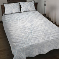 Samoa White Sunday Quilt Bed Set Hibiscus Special LT7 - Polynesian Pride