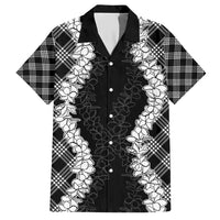 Hawaii Aloha Plumeria Lei Black Palaka Hawaiian Shirt LT7 Black - Polynesian Pride