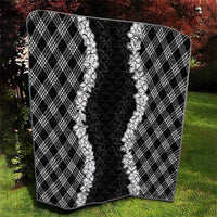 Hawaii Aloha Plumeria Lei Black Palaka Quilt LT7 - Polynesian Pride