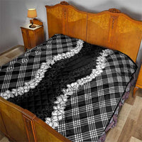 Hawaii Aloha Plumeria Lei Black Palaka Quilt LT7 - Polynesian Pride