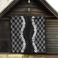 Hawaii Aloha Plumeria Lei Black Palaka Quilt LT7 - Polynesian Pride