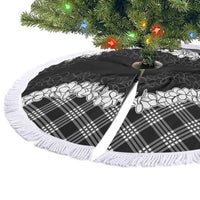 Hawaii Aloha Plumeria Lei Black Palaka Tree Skirt LT7 - Polynesian Pride