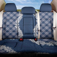 Hawaii Aloha Plumeria Lei Navy Palaka Back Car Seat Cover LT7 One Size Navy Blue - Polynesian Pride