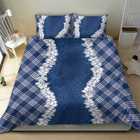 Hawaii Aloha Plumeria Lei Navy Palaka Bedding Set LT7 - Polynesian Pride