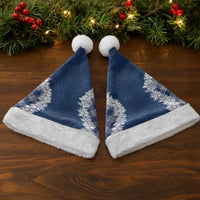Hawaii Aloha Plumeria Lei Navy Palaka Christmas Santa Hat LT7 - Polynesian Pride