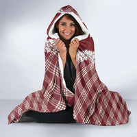 Hawaii Aloha Plumeria Lei Scarlet Palaka Hooded Blanket LT7 - Polynesian Pride