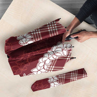 Hawaii Aloha Plumeria Lei Scarlet Palaka Umbrella LT7 - Polynesian Pride