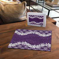 Hawaii Aloha Plumeria Lei Violet Palaka Puzzle LT7 - Polynesian Pride