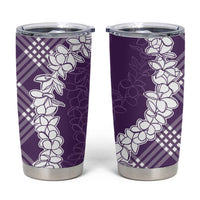 Hawaii Aloha Plumeria Lei Violet Palaka Tumbler Cup LT7 Violet - Polynesian Pride