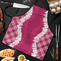 Hawaii Aloha Plumeria Lei Fuschia Palaka Apron LT7 Fuschia - Polynesian Pride