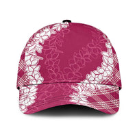 Hawaii Aloha Plumeria Lei Fuschia Palaka Classic Cap LT7 Universal Fit Fuschia - Polynesian Pride