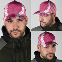 Hawaii Aloha Plumeria Lei Fuschia Palaka Classic Cap LT7 - Polynesian Pride