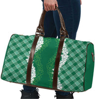 Hawaii Aloha Plumeria Lei Green Palaka Travel Bag LT7 - Polynesian Pride