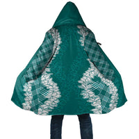 Hawaii Aloha Plumeria Lei Teal Palaka Cloak LT7 Unisex Teal - Polynesian Pride