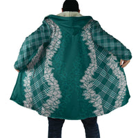 Hawaii Aloha Plumeria Lei Teal Palaka Cloak LT7 - Polynesian Pride