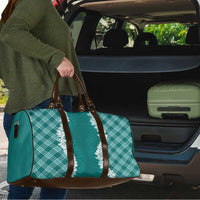 Hawaii Aloha Plumeria Lei Teal Palaka Travel Bag LT7 - Polynesian Pride