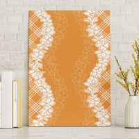 Hawaii Aloha Plumeria Lei Orange Palaka Canvas Wall Art LT7 Without Frame Orange - Polynesian Pride