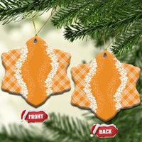 Hawaii Aloha Plumeria Lei Orange Palaka Ceramic Ornament LT7 Snow Flake Orange - Polynesian Pride
