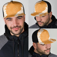 Hawaii Aloha Plumeria Lei Orange Palaka Mesh Trucker Cap LT7 - Polynesian Pride