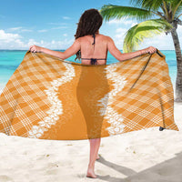 Hawaii Aloha Plumeria Lei Orange Palaka Sarong LT7 - Polynesian Pride