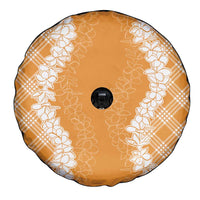Hawaii Aloha Plumeria Lei Orange Palaka Spare Tire Cover LT7 - Polynesian Pride