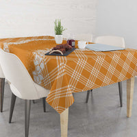 Hawaii Aloha Plumeria Lei Orange Palaka Tablecloth LT7 - Polynesian Pride
