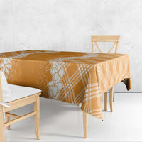 Hawaii Aloha Plumeria Lei Orange Palaka Tablecloth LT7 - Polynesian Pride