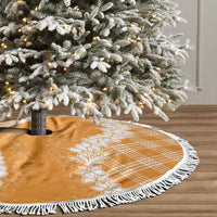 Hawaii Aloha Plumeria Lei Orange Palaka Tree Skirt LT7 - Polynesian Pride