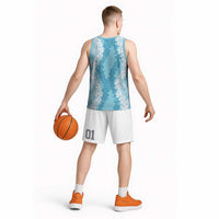Hawaii Aloha Plumeria Lei Turquoise Palaka Basketball Jersey LT7 - Polynesian Pride