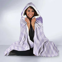 Hawaii Aloha Plumeria Lei Lavender Palaka Hooded Blanket LT7 - Polynesian Pride