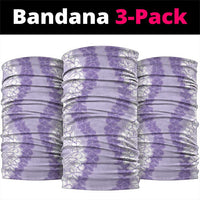 Hawaii Aloha Plumeria Lei Lavender Palaka Neck Gaiter LT7 package One Size: 25*50cm Lavender - Polynesian Pride