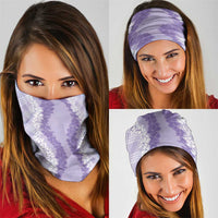 Hawaii Aloha Plumeria Lei Lavender Palaka Neck Gaiter LT7 - Polynesian Pride