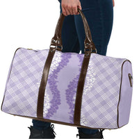 Hawaii Aloha Plumeria Lei Lavender Palaka Travel Bag LT7 - Polynesian Pride