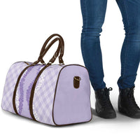 Hawaii Aloha Plumeria Lei Lavender Palaka Travel Bag LT7 - Polynesian Pride