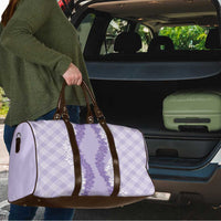 Hawaii Aloha Plumeria Lei Lavender Palaka Travel Bag LT7 - Polynesian Pride
