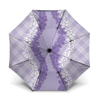 Hawaii Aloha Plumeria Lei Lavender Palaka Umbrella LT7 One Size Folded 11.42 inch Opened Diameter 37.4 inch Lavender - Polynesian Pride