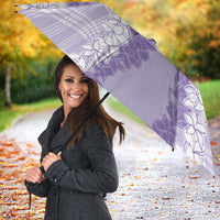 Hawaii Aloha Plumeria Lei Lavender Palaka Umbrella LT7 - Polynesian Pride