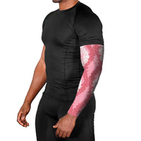 Hawaii Aloha Plumeria Lei Pink Palaka Arm Sleeves LT7 - Polynesian Pride