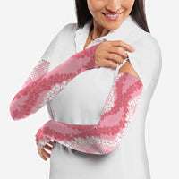 Hawaii Aloha Plumeria Lei Pink Palaka Arm Sleeves LT7 - Polynesian Pride