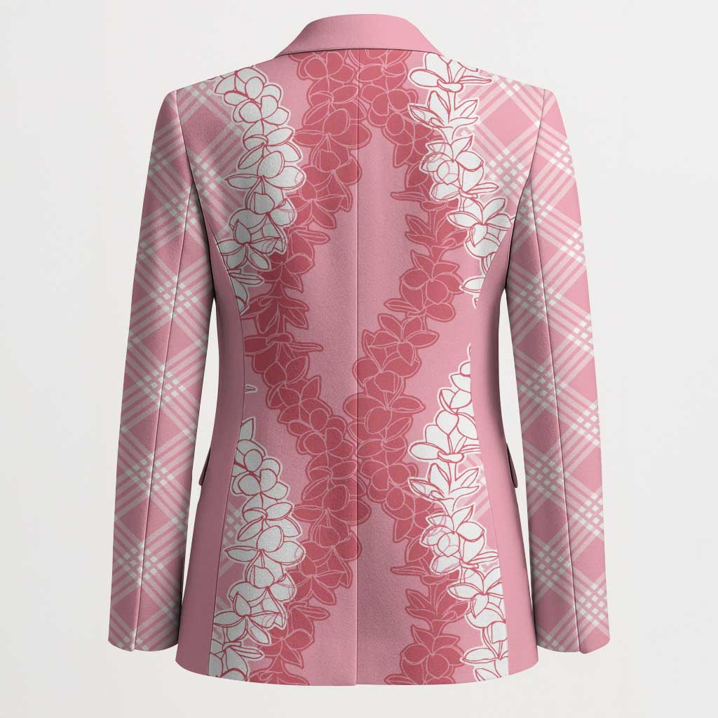 Hawaii Aloha Plumeria Lei Pink Palaka Blazer LT7 - Polynesian Pride