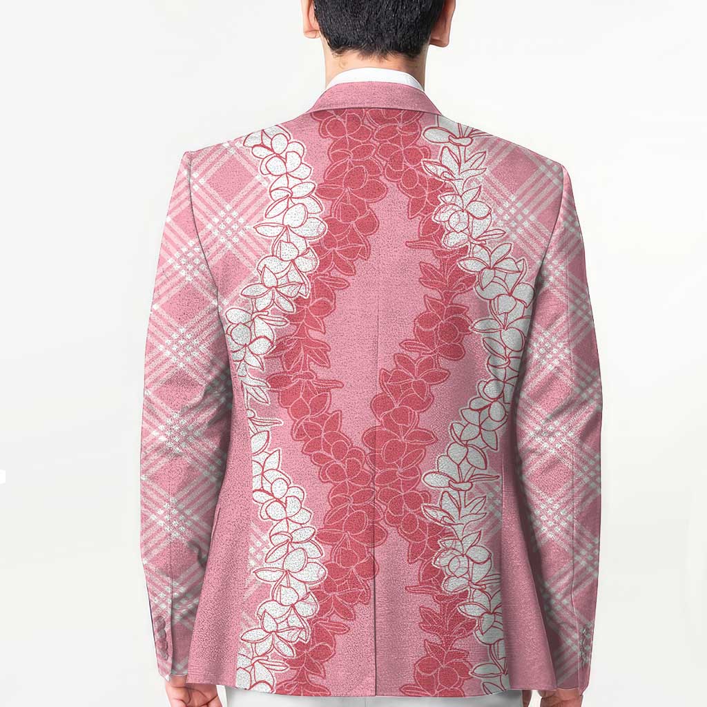 Hawaii Aloha Plumeria Lei Pink Palaka Blazer LT7 - Polynesian Pride
