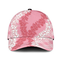 Hawaii Aloha Plumeria Lei Pink Palaka Classic Cap LT7 Universal Fit Pink - Polynesian Pride