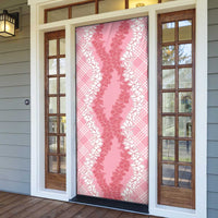 Hawaii Aloha Plumeria Lei Pink Palaka Door Cover LT7 - Polynesian Pride