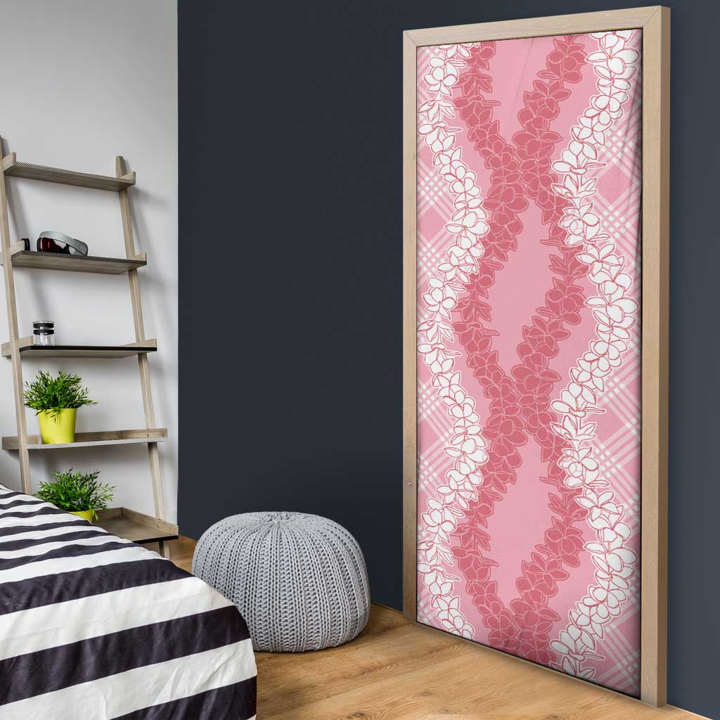 Hawaii Aloha Plumeria Lei Pink Palaka Door Cover LT7 - Polynesian Pride