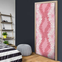Hawaii Aloha Plumeria Lei Pink Palaka Door Cover LT7 - Polynesian Pride