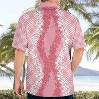 Hawaii Aloha Plumeria Lei Pink Palaka Hawaiian Shirt LT7 - Polynesian Pride