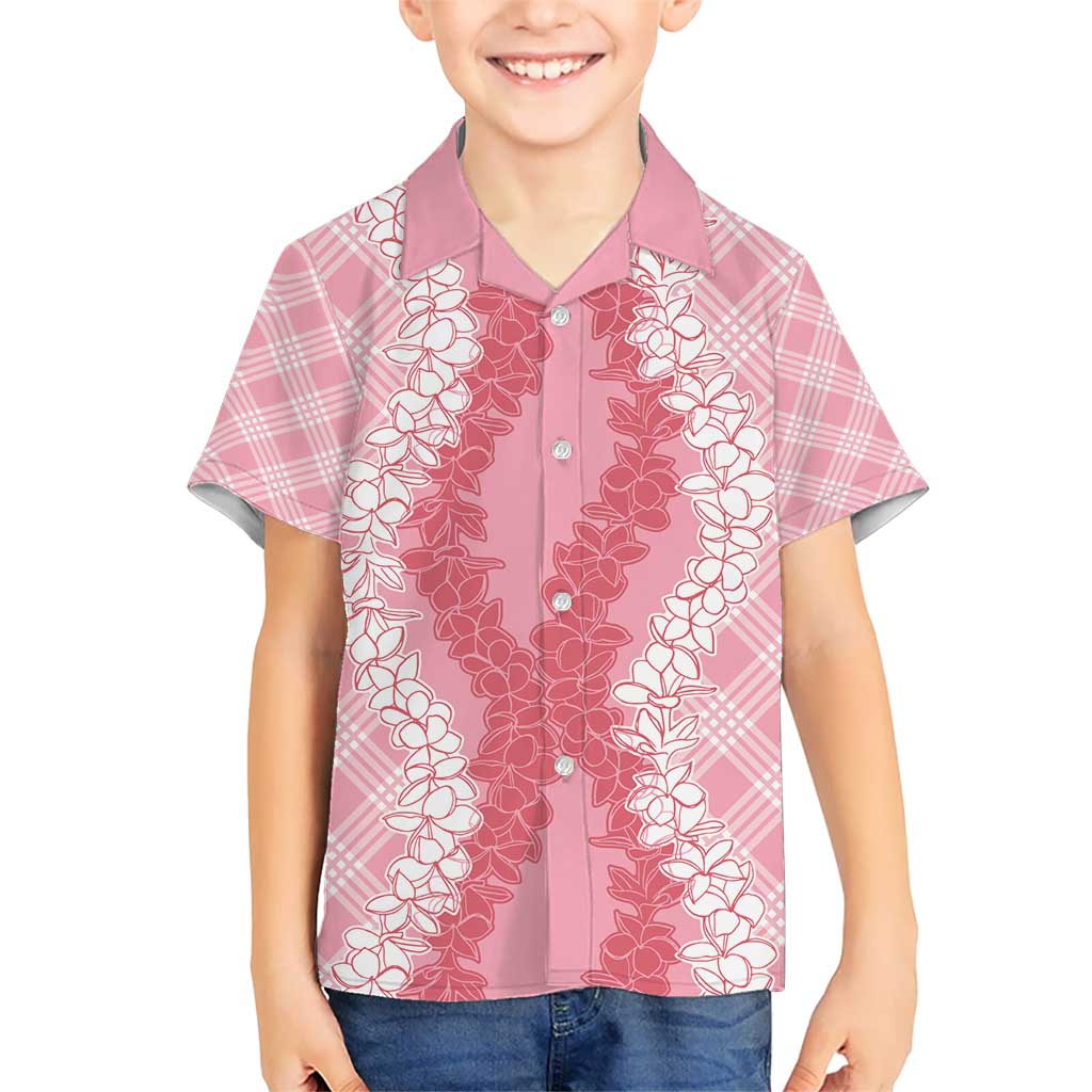 Hawaii Aloha Plumeria Lei Pink Palaka Hawaiian Shirt LT7 - Polynesian Pride