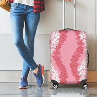Hawaii Aloha Plumeria Lei Pink Palaka Luggage Cover LT7 - Polynesian Pride